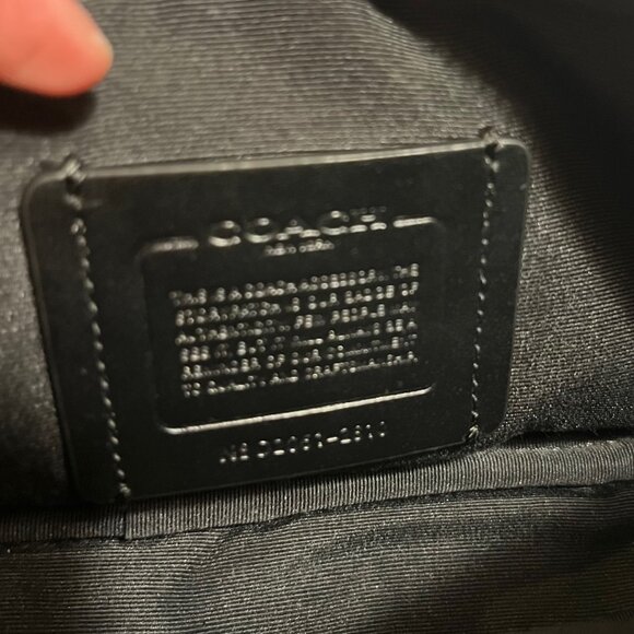 Restored Coach Mini Edge Double Pouch Crossbody Bag in Smooth Black Leather - Picture 12 of 12